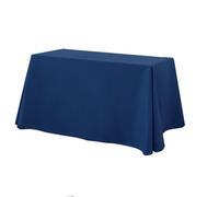 KLUOT Nappe 300 x 200 cm Nappe pour Banquet de Mariage Banquet Evénement Baptême Décoration Bleu foncé