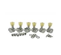 Kluson Revolution Accordeurs moulés sous pression 3 par côté Bouton Pearloid Keystone Chromé