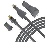 Klutchtech Starlink Câble de rechange standard plat haute performance avec embouts d'extrémité étanches Gris 25 m