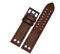 KLVN Bracelet de montre en cuir véritable pour HAMILTON H760250 H77616533 Bracelet de montre de marque 20 mm 22 mm avec fermoir à bouton, 20 mm, Agate