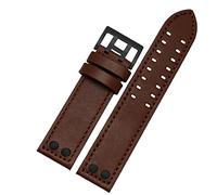 KLVN Bracelet de montre en cuir véritable pour HAMILTON H760250 H77616533 Bracelet de montre de marque 20 mm 22 mm avec fermoir à bouton, 20 mm, Agate