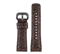 KLVN Bracelet de montre en cuir vintage pour Seven On Friday M1 Sf-M2/02 SF-M3/01 Q1 Q2 Q3 P3 28 mm, 28mm, Agate