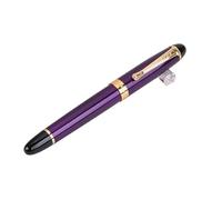 KLVN Classics Stylo plume en métal à pointe courbée de 1 mm d'épaisseur pour l'écriture Violet