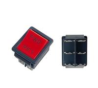 KLVN FWD-REV 6 Pin Toggle Rocker Switch Electrical Welding Machine Power 2 Position ON-OFF Red Mini Boat Push Button(20pcs)