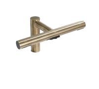 KLVN Robinet de salle de bain 3 en 1 en or brossé : distributeur automatique de savon et sèche-mains robinet d'évier multifonction (or brossé)