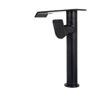 KLVN Robinet de salle de bain en laiton doré brossé rotatif à 360° - Robinet cascade pour lavabo chaud et froid - Température réglable - Débit élégant (I)