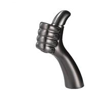 KLVN Robinet mitigeur chaud et froid en laiton antique avec bouton poussoir (D)