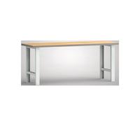 KLW LUTZ Établi l2000xP700xH840 mm hêtre multiplex gris clair