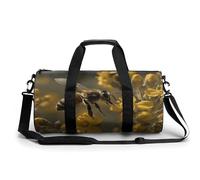KLWQR Bees in The Wild Sac de sport pour homme et femme avec compartiment à chaussures, poche humide, 45 cm/22,9 cm/22,9 cm, style 6, style 6, 45 cm/22,9 cm/22,9 cm, Style-6, 17.7in/9in/9in