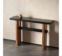 KLWQR Console Meuble Entree Étroite en Bois Massif, Meuble Entree Couloir, Style Néo-Chinois, Minimalisme Table Console pour Salon, Couloir ou Coin Canapé, Montage Facile(160x30x85 cm/63x12x33 in)