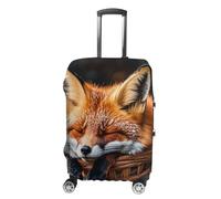 KLWQR Funny Fox Housse de protection élastique pour valise de voyage anti-poussière pour bagages de 48 à 81 cm, Style :, M
