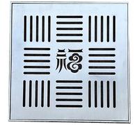 KLWQR Grille Evacuation Eau Exterieur, Couvercle de Regard en Acier Inoxydable, Plaque Egout de Drain Extérieur Durable Grille Caillebotis pour Égout, Trottoir de Jardin(50x50x3 cm/20x20x1 in)