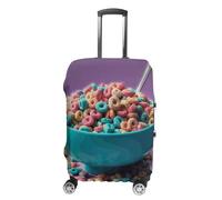 KLWQR Housse de bagage à céréales dans un bol - Résistante à la poussière - Housse de protection élastique pour valise de 48,3 à 81,3 cm, Style :, S