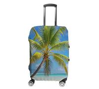 KLWQR Housse de bagage avec motif palmier tropical, housse de protection élastique pour valises de 48,3 à 81,3 cm, Style :, L