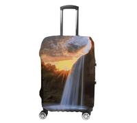 KLWQR Housse de bagage cascade au coucher du soleil - Anti-poussière - Housse de protection élastique pour valise de 48,3 à 81,3 cm, Style :, M
