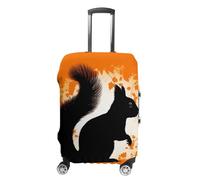 KLWQR Housse de bagage en forme de silhouette d'écureuil mignon - Anti-poussière - Élastique - Convient aux bagages de 48 à 81 cm, Style :, L