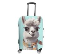 KLWQR Housse de bagage lama de dessin animé drôle anti-poussière housse de valise de voyage élastique housse de protection pour bagages de 48,3 à 81,3 cm, Style :, L