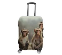 KLWQR Housse de bagage Singe assis anti-poussière Housse de protection élastique pour valise de 48,3 à 81,3 cm, Style :, M
