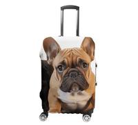 KLWQR Housse de protection élastique pour valises de voyage avec motif bouledogue français - Pour bagages de 48,3 à 81,3 cm, Style :, M