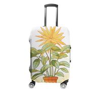 KLWQR Housse de protection pour valises de voyage avec motif plantes légères et élastique pour bagages de 48,3 à 81,3 cm, Style :, L