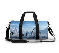 KLWQR Penguin Antarctica Ice_79047344 Sac de sport pour homme et femme avec compartiment à chaussures, poche humide, style, 45 cm/22,9 cm/22,9 cm, Style :, 17.7in/9in/9in