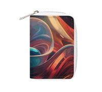 KLWQR Porte-cartes de crédit RFID pour femme - Joli petit portefeuille en cuir pour femme - Porte-cartes en verre coloré - Étui de rangement avec fermeture éclair - Style : 16 x 11,5 cm, Style :,