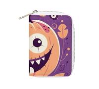 KLWQR Porte-cartes RFID pour femme - Joli petit portefeuille en cuir pour femme - Porte-cartes d'Halloween - Étui de rangement avec fermeture éclair - Style : 16 x 11,5 cm, Style :, 16x11.5cm