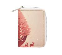 KLWQR Porte-cartes RFID pour femme - Joli petit portefeuille en cuir pour femme - Scène de la Nativité - Organiseur de cartes avec fermeture éclair - Style : 16 x 11,5 cm, Style :, 16x11.5cm