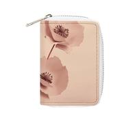 KLWQR Portefeuille RFID pour cartes de crédit pour femme mignon petit portefeuille en cuir souple fleurs organisateur de cartes avec fermeture éclair, style, 16 x 11,5 cm, Style :, 16x11.5cm