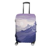 KLWQR Silhouette of Mountains Housse de bagage anti-poussière Housse de protection élastique pour valise de 48,3 à 81,3 cm, Style :, S