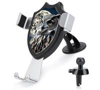 KLWQR Support de téléphone de voiture Hibou et lune - Mains libres - Antidérapant - Ultra stable - Ajustement universel - Compatible avec la plupart des téléphones portables