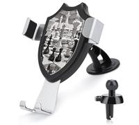 KLWQR Support de téléphone pour voiture d'échecs noir et blanc - Support mains libres antidérapant ultra stable - Support de téléphone de voiture universel compatible avec la plupart des téléphones