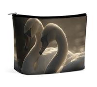 KLWQR Swans Trousse de maquillage pour sac à main, trousse de maquillage étanche avec fermeture éclair, trousse de toilette de voyage pour femme, style, taille unique, Style :, Taille unique