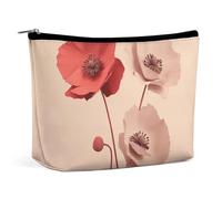 KLWQR Trousse de maquillage à motif de fleurs douces pour sac à main, trousse de maquillage étanche avec fermeture éclair, trousse de toilette de voyage pour femme, style, taille unique, Style :,