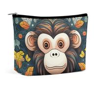 KLWQR Trousse de maquillage à motif singe pour sac à main, trousse de maquillage étanche avec fermeture éclair, trousse de toilette de voyage pour femmes, style, taille unique, Style :, Taille unique