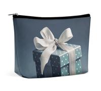 KLWQR Trousse de maquillage bleue pour sac à main, trousse de maquillage étanche avec fermeture éclair, trousse de toilette de voyage pour femme, style, taille unique, Style :, Taille unique