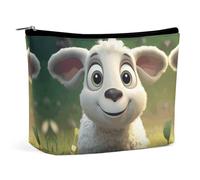 KLWQR Trousse de maquillage en agneau de dessin animé pour sac à main, trousse de maquillage étanche avec fermeture éclair, trousse de toilette de voyage pour femmes, style, taille unique, Style :,