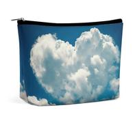 KLWQR Trousse de maquillage en forme de nuages pour sac à main, trousse de maquillage étanche avec fermeture éclair, trousse de toilette de voyage pour femme, style, taille unique, Style :, Taille