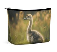 KLWQR Trousse de maquillage Little Duck in the Field pour sac à main, trousse de maquillage étanche avec fermeture éclair, trousse de toilette de voyage pour femmes, style, taille unique, Style :,