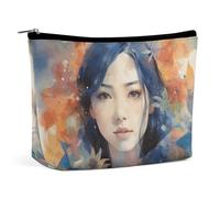 KLWQR Trousse de maquillage pour femme dessinée à la main pour sac à main, trousse de maquillage étanche avec fermeture éclair, trousse de toilette de voyage pour femme, style, taille unique, Style :,