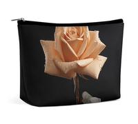 KLWQR Trousse de maquillage rose de couleur foncée pour sac à main, trousse de maquillage étanche avec fermeture éclair, trousse de toilette de voyage pour femmes, style, taille unique, Style :,