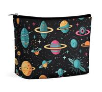 KLWQR Trousse de maquillage Whimsical Universe pour sac à main, trousse de maquillage étanche avec fermeture éclair, trousse de toilette de voyage pour femme, style, taille unique, Style :, Taille