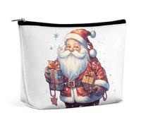 KLWQR Trousse de toilette de voyage étanche avec fermeture éclair - Motif Père Noël - Pour femme - Style - Taille unique, Style :, Taille unique