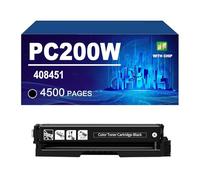 KLXFJ 408451 408452 408453 408454 Cartouche De Toner Compatible avec L'imprimante pour Ricoh M C240FW PC200W Haut Rendement 4 500 Pages,Black-1 Pack