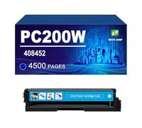 KLXFJ 408451 408452 408453 408454 Cartouche De Toner Compatible avec L'imprimante pour Ricoh M C240FW PC200W Haut Rendement 4 500 Pages,Cyan-1 Pack