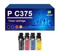 KLXFJ 842671 842672 842673 842674 Cartouche De Toner Compatible pour L'imprimante pour Ricoh P C375 P C375M P C370SF IM C320F, 13500 / 10000 Pages,4 Colors-1 Set