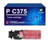 KLXFJ 842671 842672 842673 842674 Cartouche De Toner Compatible pour L'imprimante pour Ricoh P C375 P C375M P C370SF IM C320F, 13500 / 10000 Pages,Magenta-1 Pack