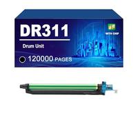 KLXFJ DR311 Unité De Tambour Compatible avec Les Imprimantes pour Konica Minolta Bizhub C220, C280 Et C360, Capacité Jusqu'à 120 000 Pages,Black-1 Pack