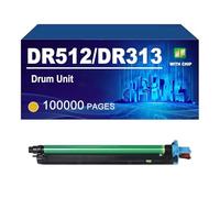 KLXFJ DR512 DR313 Tambour Compatible pour Konica Minolta C258 C308 C368 C458 C558 C658, Compatible pour Aurora ADC307 ADC455, 100 000 Pages,Yellow-1 Pack