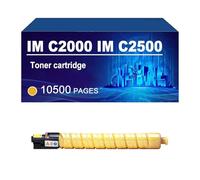 KLXFJ IM C2000 IM C2500 Cartouche De Toner avec Puce Compatible avec Les Imprimantes pour Ricoh IMC2000 Et IMC2500,Yellow-1 Pack